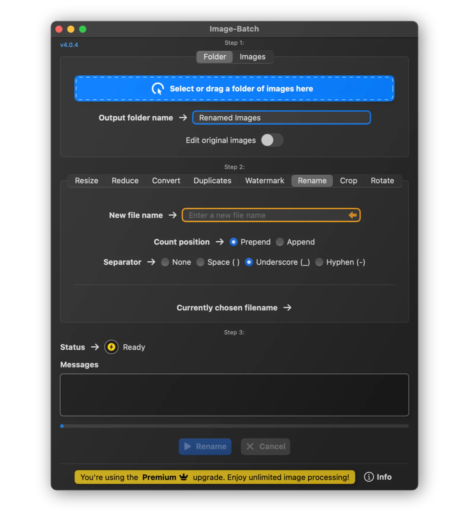 Image-Batch Rename Feature