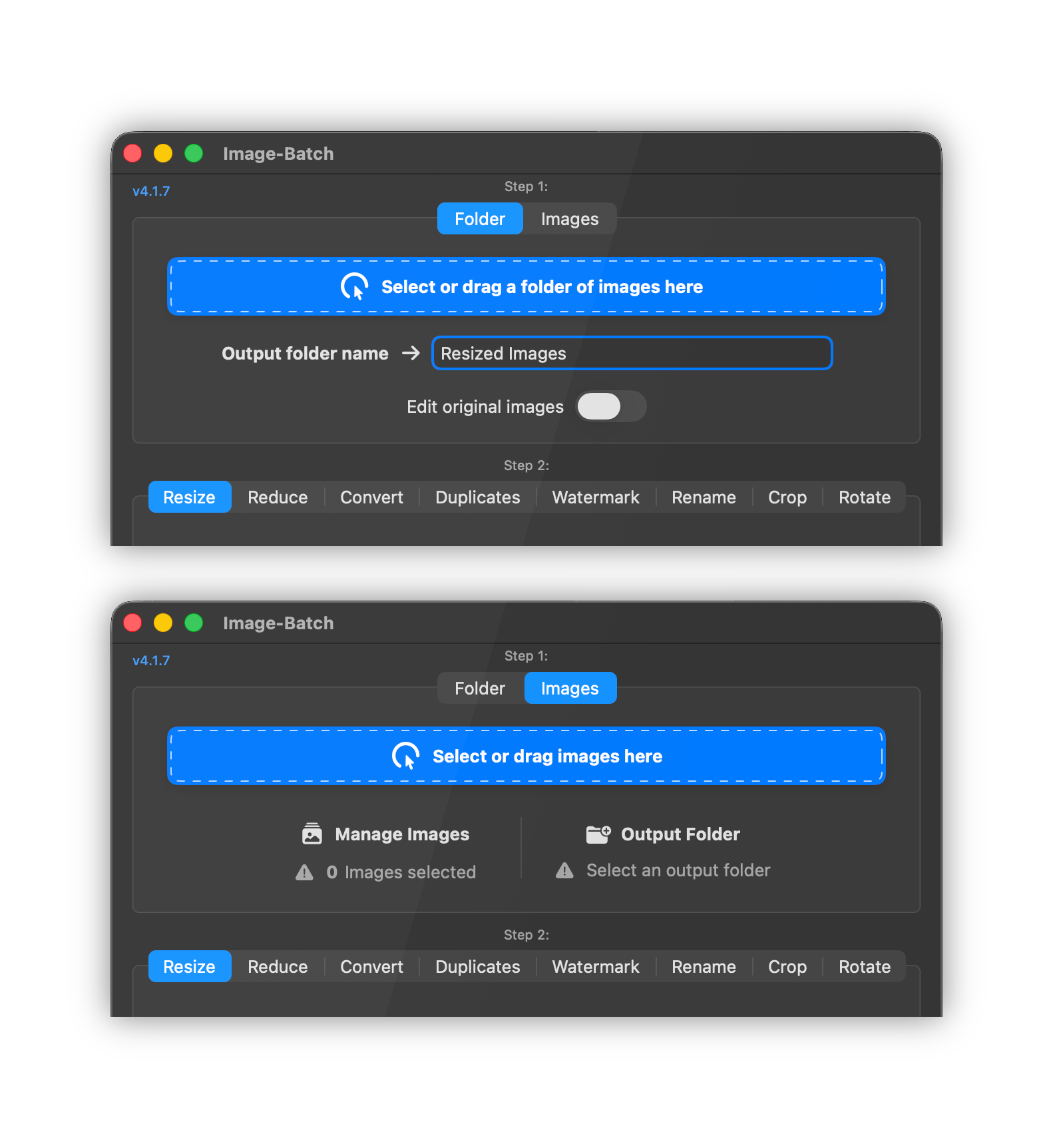 Image-Batch Select Features