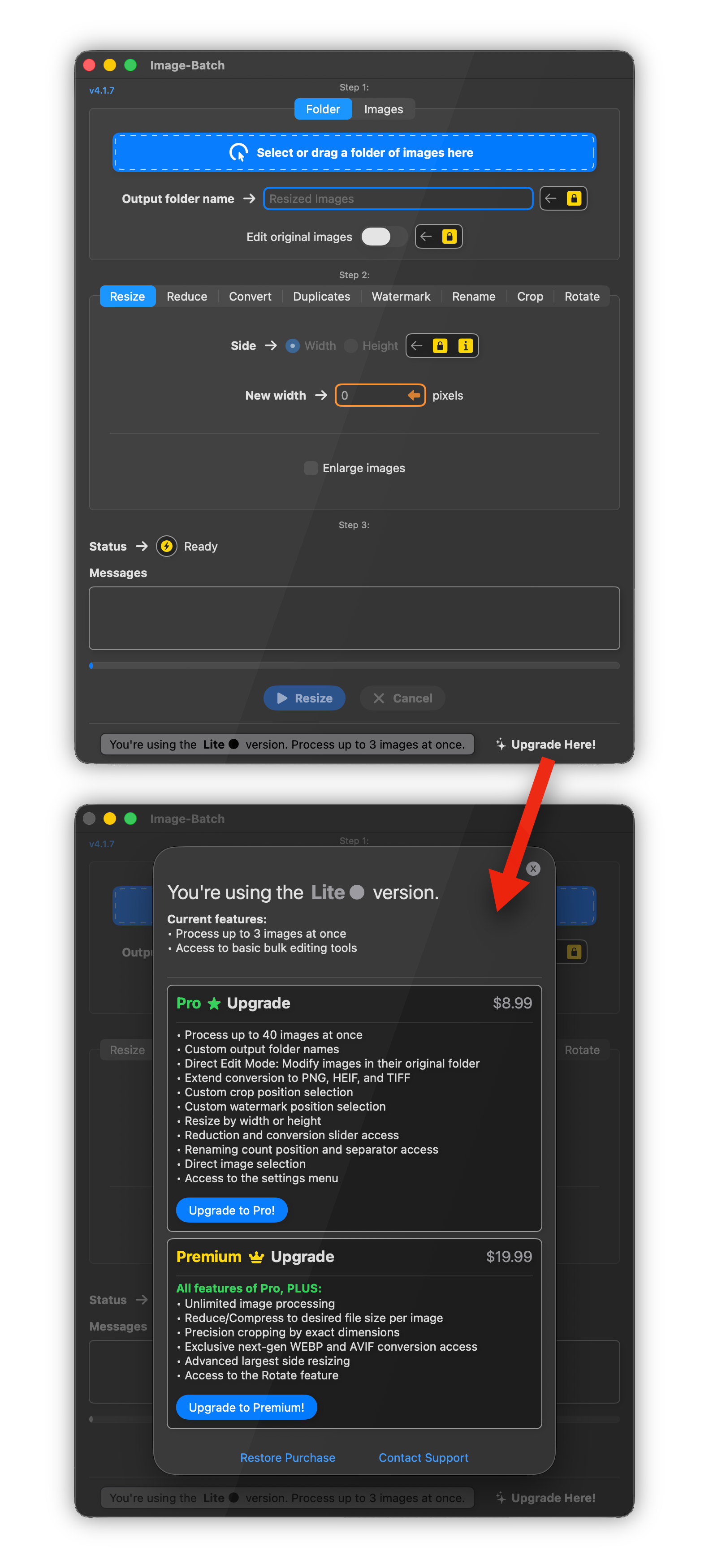 Image-Batch How to Upgrade